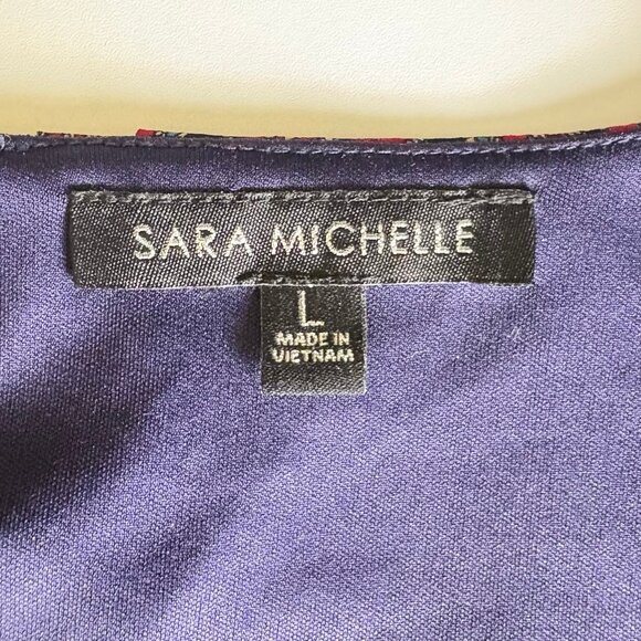 Sara Michelle Boho Geometric Peasant Blouse – Size L - Picture 2 of 11